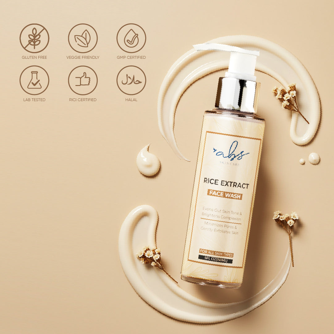 rice extract facewash